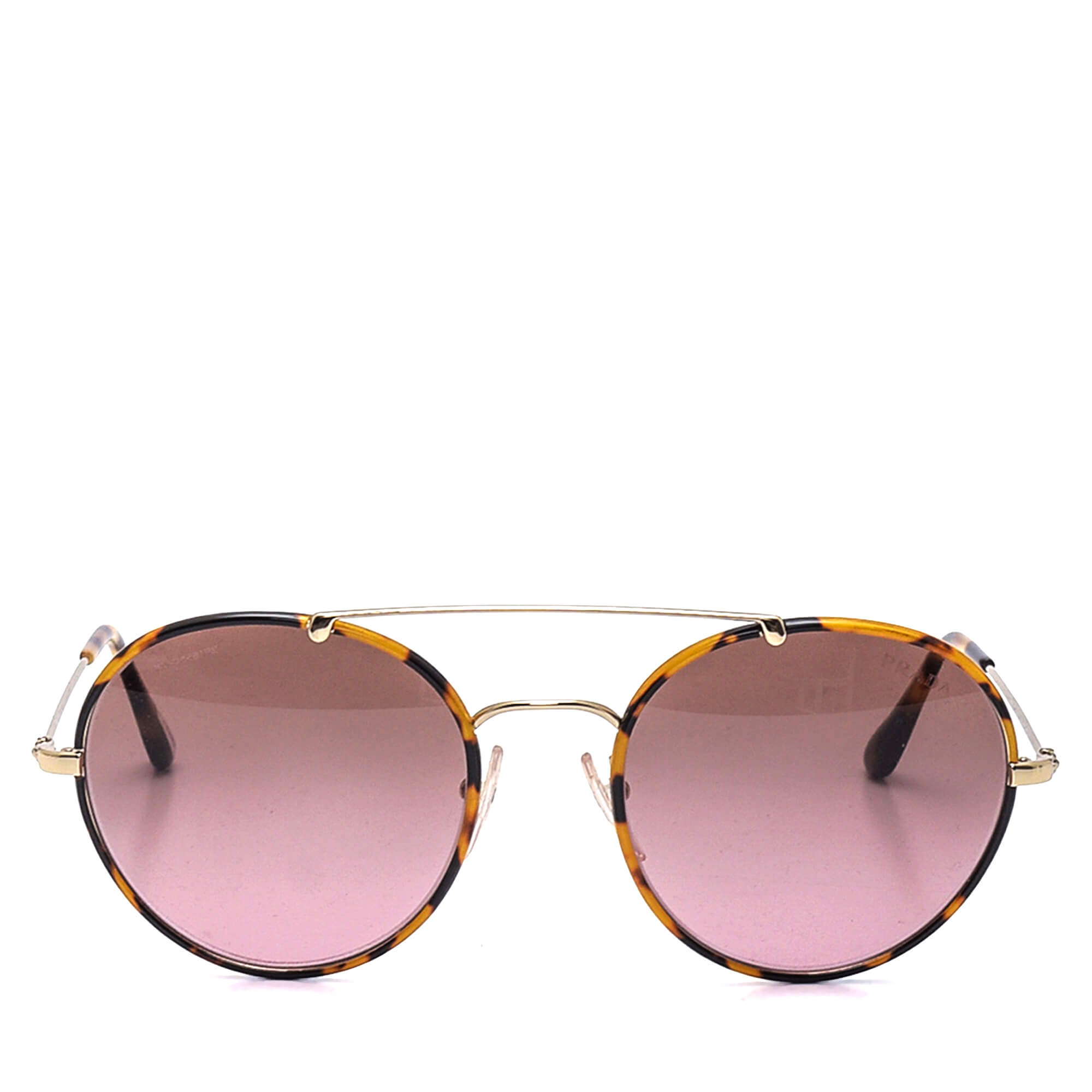 Prada - Leopard Round Sunglasses